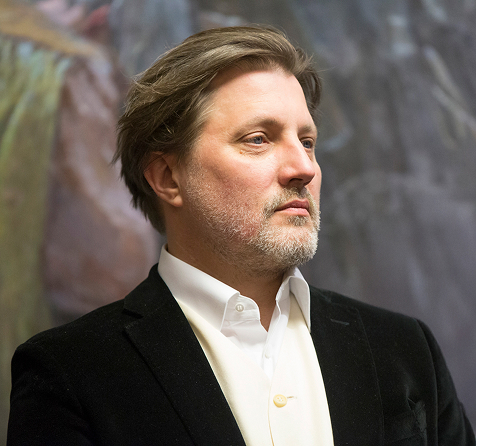 Председатель жюри, Народный художник РФ, ректор РАЖВиЗ Ильи Глазунова, кандидат искусствоведения, член Президиума РАХ, Иван Ильич Глазунов.
